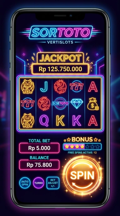 Menu navigasi yang mudah diakses di aplikasi sortoto.